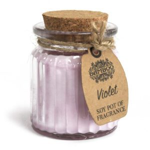 vela cera de soja aroma violeta