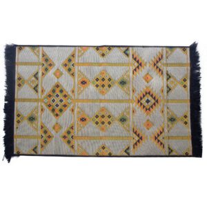 alfombra kilim amarillo reverso