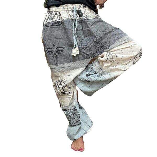 pantalón de yoga y festival Himalayan High Cross Gris