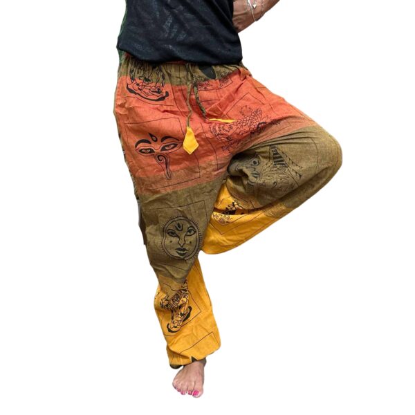 Pantalón de yoga y festival Himalayan High Cross naranja