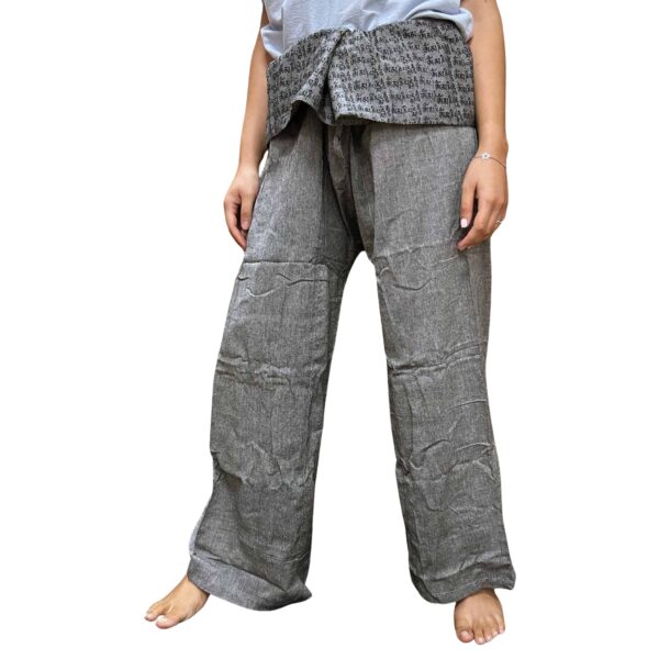 pantalon yoga y fesrival pescador thai gris